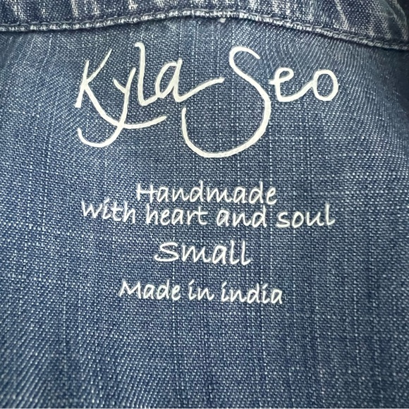 Kyla Seo Stelle Jumpsuit Caite Karyn Embroidered back 100% Tencel Jumpsuit - Picture 5 of 6